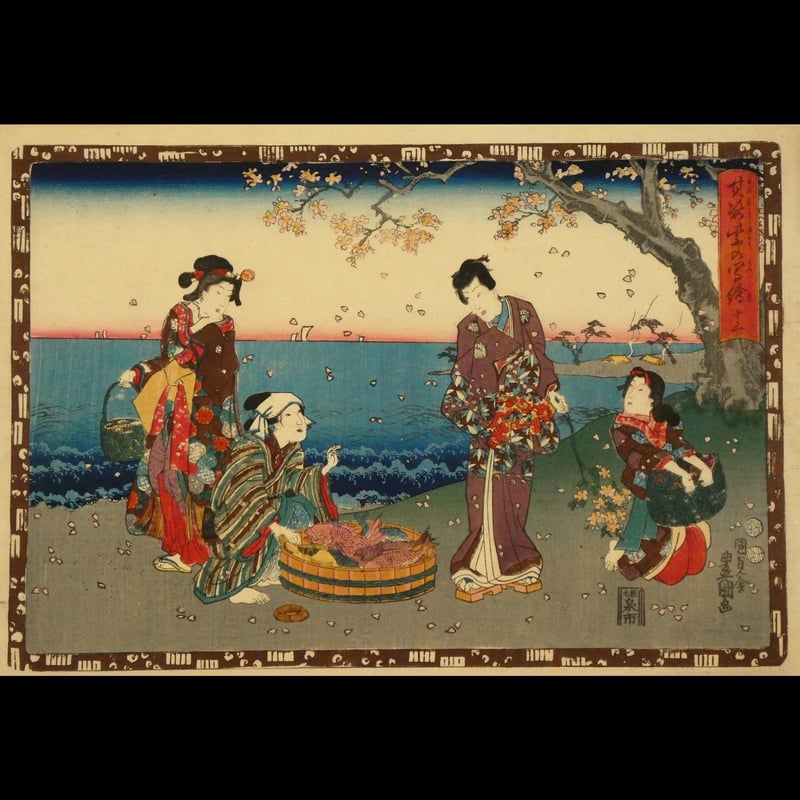 三代歌川豊国 其姿紫の写絵 十三/UTAGAWA TOYOKUNIⅢ | ギャラリー奏美庵