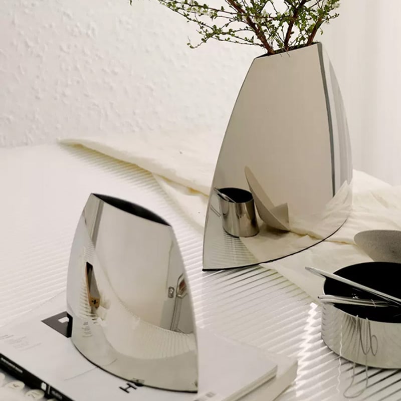 flowervase-03294 ステンレス 山型 フラワーベース 花瓶 | ART OF B