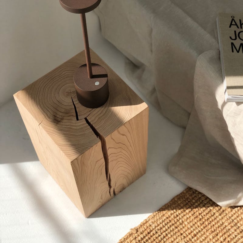 ビンテージ サイドテーブル ベッドサイドテーブル スツール 剥離