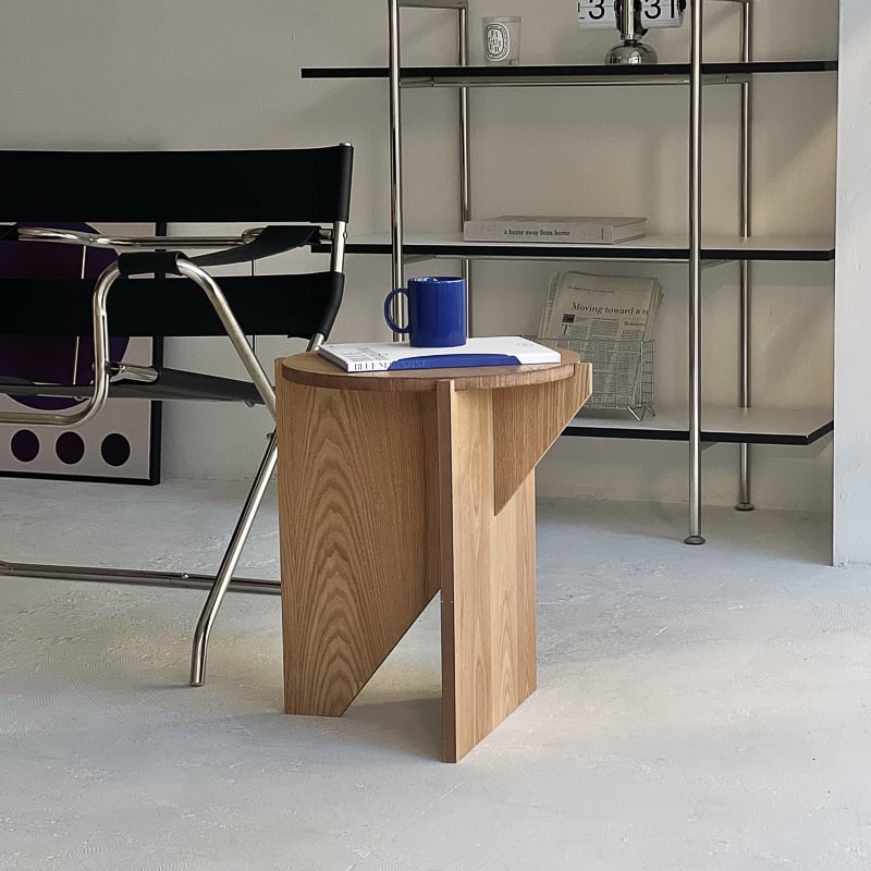 サイドテーブル BLY-51 黒/ナチュラル サイドテーブル BLY-51 黒