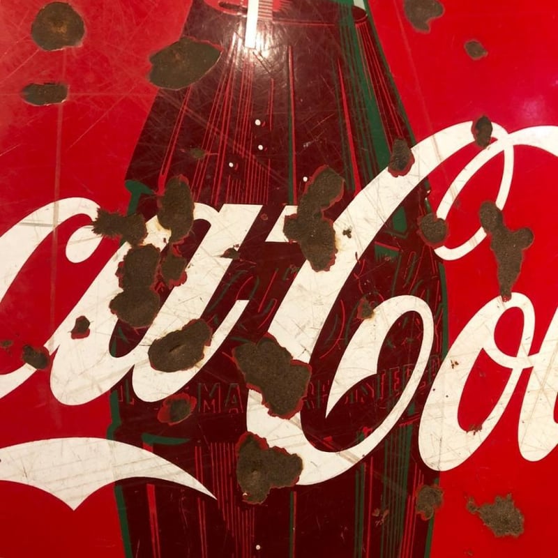Coca-Cola コカ・コーラ ヴィンテージ ボタンサイン 看板 1950s | BigBe