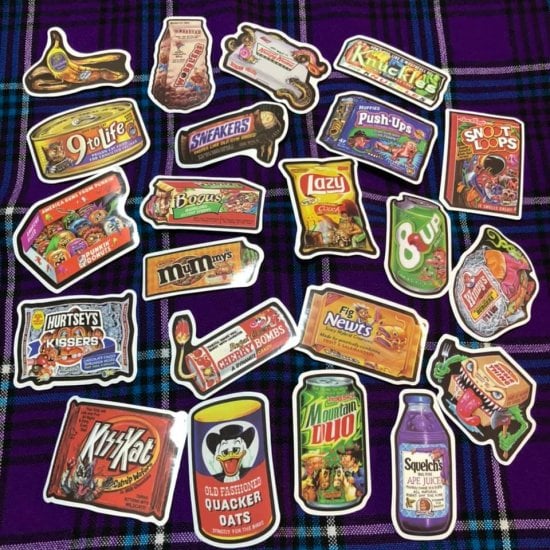 50枚セット お菓子 海外 スナック Sticker ステッカー シール | Crazy