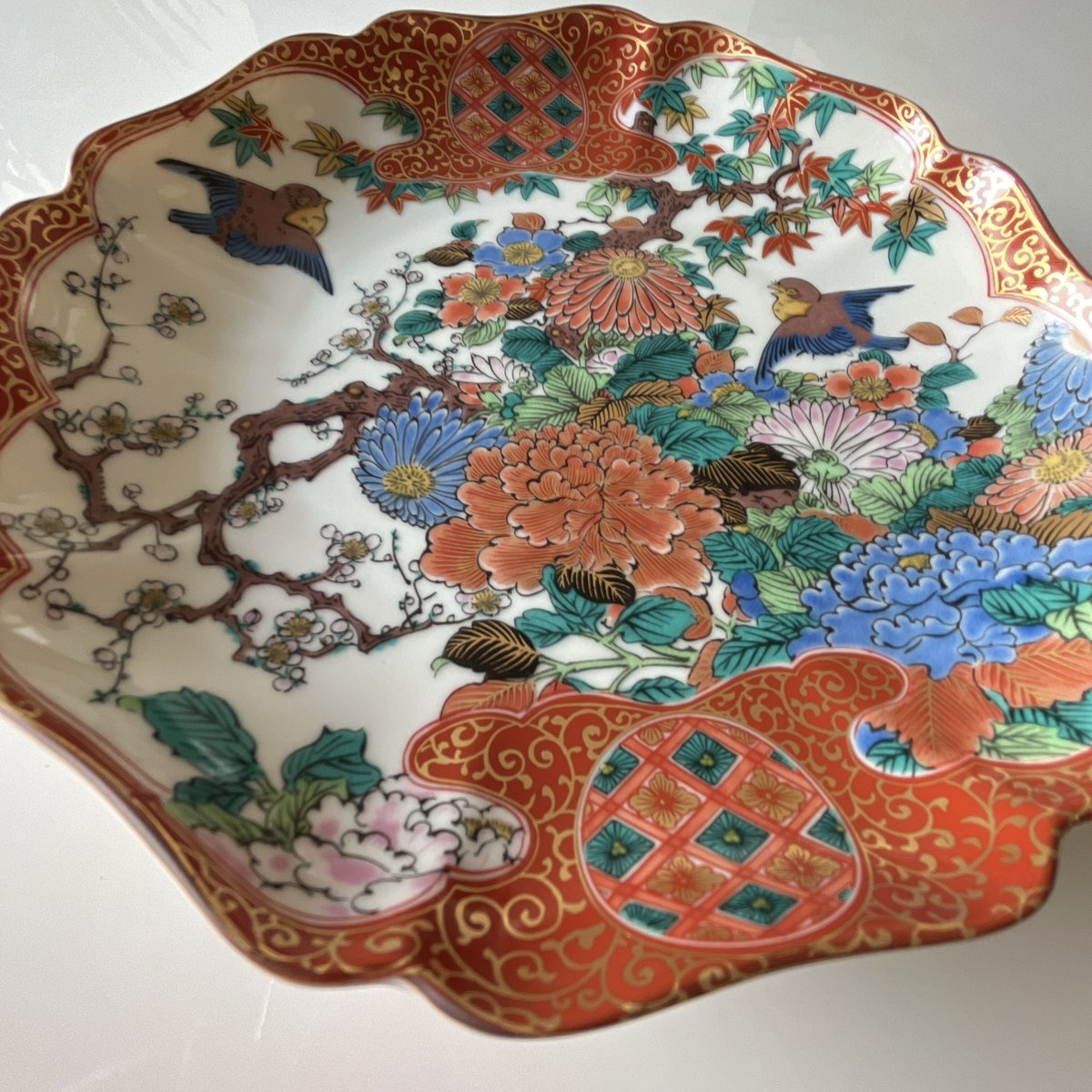 九谷焼】7号皿 庄三風 | VERDE