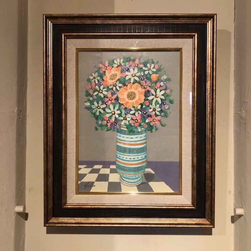 児島裕子｜油画『花』 | 丘のギャラリーComfy