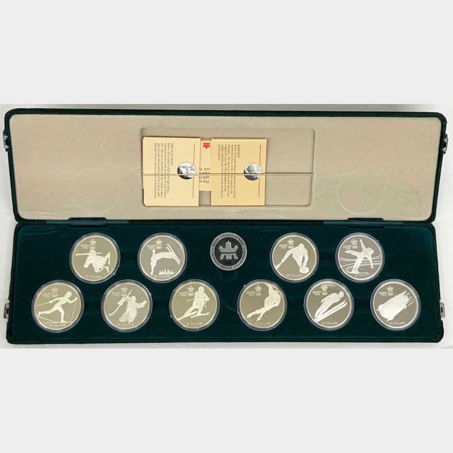 カナダ-Canada. 1988年カルガリーオリンピック競技大会 20ドル銀貨10種