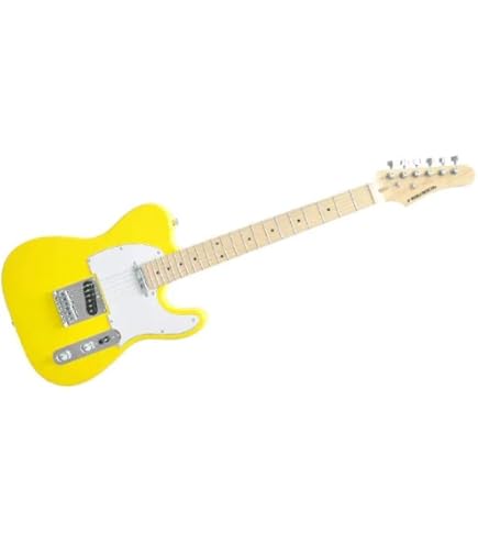 Amazon | エレキギター イエロー | エレキギター | 楽器・音響機器