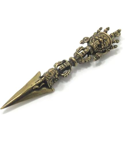 Amazon｜チベット密教法具 独鈷杵 本格派 プルパ 金剛杭 ブルパ 鉄 銅