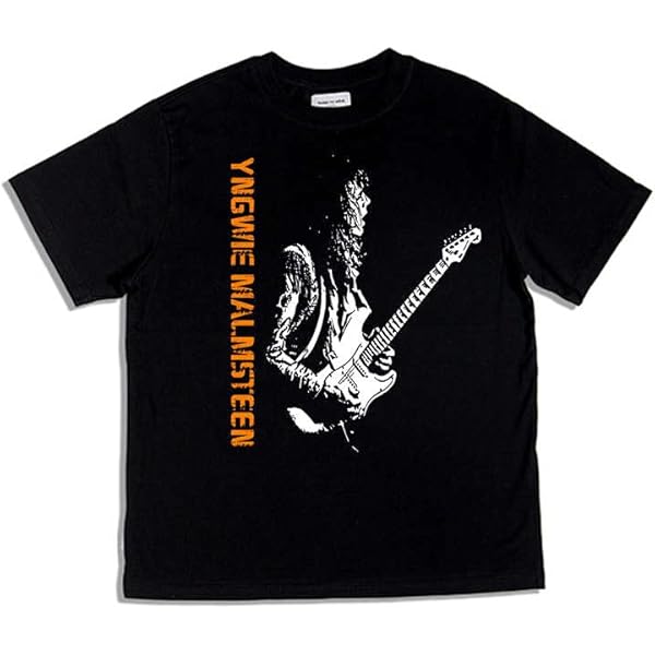 Amazon | [DAGNI] Yngwie Malmsteen ギタリスト ロック バンド Tシャツ