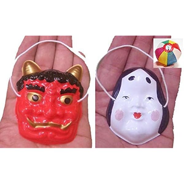 Amazon | [イベンテック] ミニお面 鬼 10ヶ入 | 縁日用品 | おもちゃ