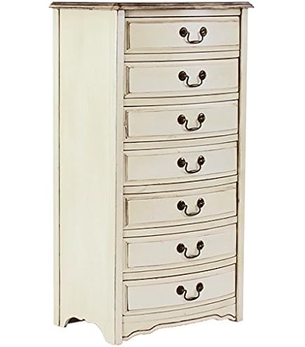 クロシオ コモ チェスト4D ホワイト 幅55cm 完成品 アンティーク調