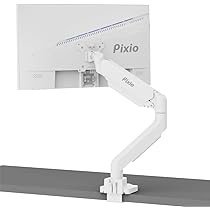 Amazon.co.jp: Pixio PS2S White モニターアーム 白 シングル 17-49