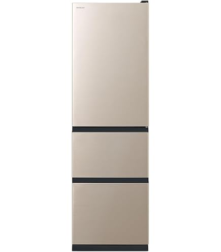 値下日立 375L 3ドア 冷蔵庫 R-S38JV(XN) 右開き シャンパン色