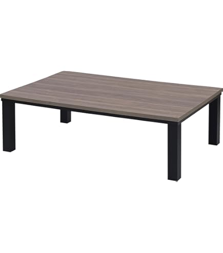 Amazon.co.jp : 協立工芸 家具調こたつ【120×80cm】【ブラウン