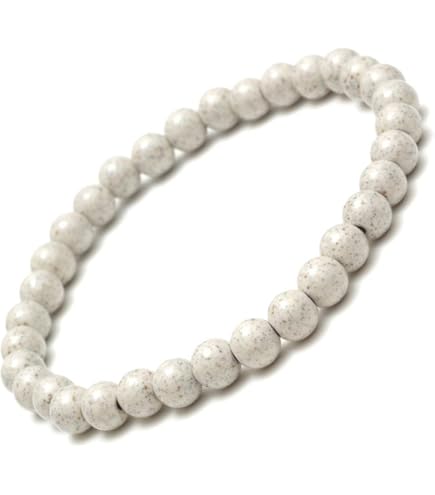 Amazon.co.jp: [OVER-9] 高濃度 北投石 ブレスレット 8mm 専門機関にて