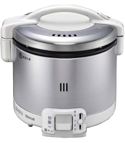 Amazon | リンナイ 3合 ガス炊飯器 こがまるVQシリーズ グレイッシュ
