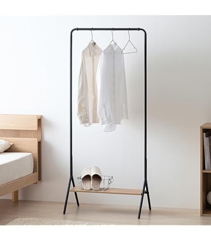 Amazon.co.jp: W STANDARD インダストリアル アイアンハンガーラック