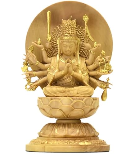 観音像 木彫 彩色仏像 全身 置物 Amazon｜仏像 木彫り 置物 観音像