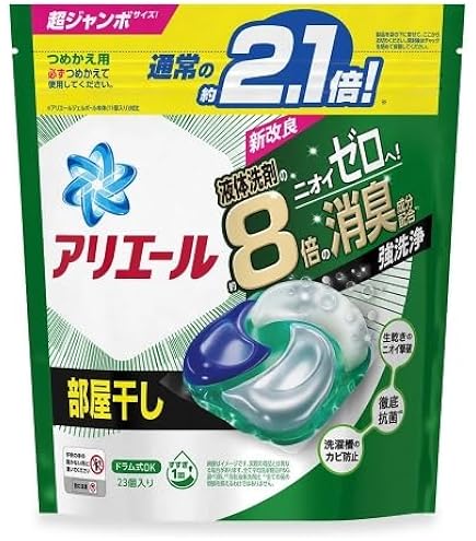 Amazon.co.jp: アリエール 洗濯洗剤 ジェルボール4D 部屋干し 詰め替え