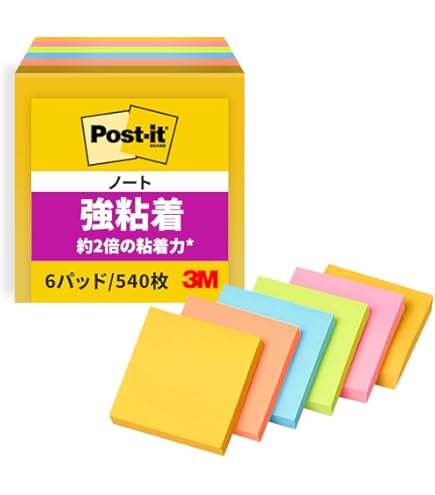 Amazon限定/3M ポストイット 付箋 強粘着 75×127mm ×8セット Amazon.co.