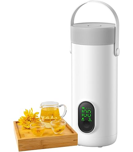 Amazon | 電気ケトル、電気温水カップ、ワイヤレスポータブル充電式