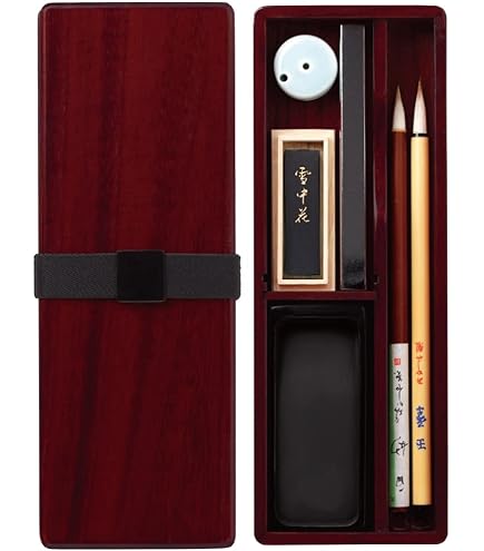 Amazon.co.jp: 伝統工芸 輪島塗 名工蒔絵師 西塚朝光 硯箱と硯 伝統