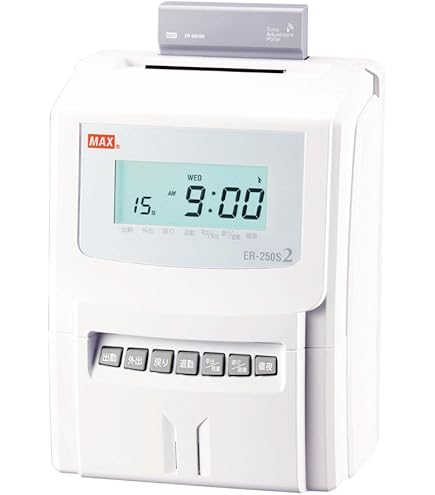 Amazon | マックス タイムレコーダー 1日4回印字 簡易月間集計機能付き