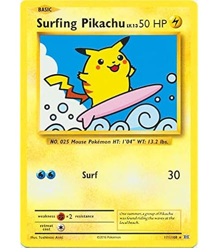 Amazon.co.jp: サーフィン ピカチュウ V&Vmax 008/025 & 009/025