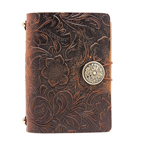 Boshiho日記帳 浮き彫り アンティーク 手帳 レザー 日記 イギリス風