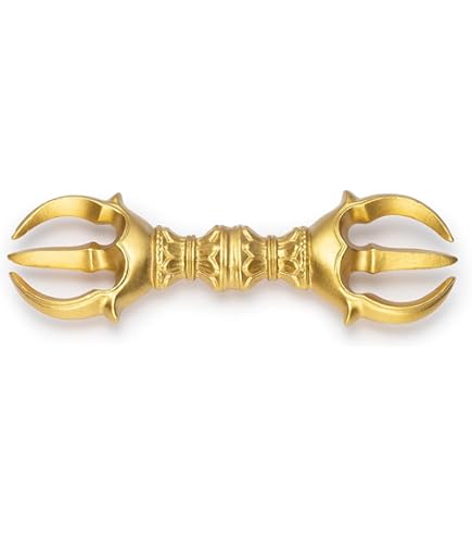 Amazon｜五鈷杵 密教法具 金剛杵 長さ23cm 法具 仏具 神具 真鍮