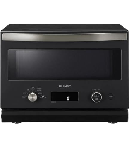 Amazon | シャープ オーブン レンジ RE-SD18A-B ブラック フラット
