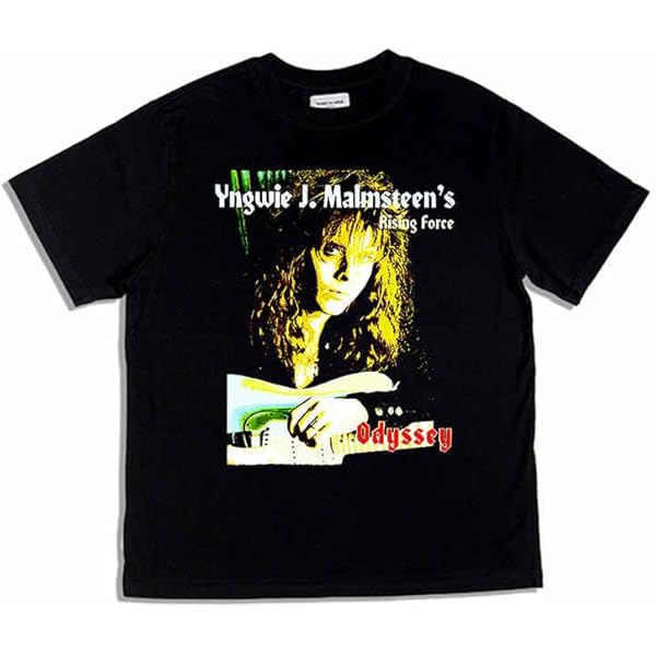 Amazon | [DAGNI] Yngwie Malmsteen ギタリスト ロック バンド Tシャツ