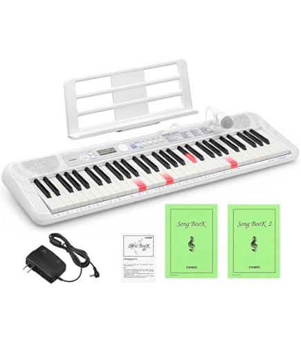 CASIO LK-221 光る鍵盤 マイク付き 電子ピアノ キーボード 楽器 Amazon