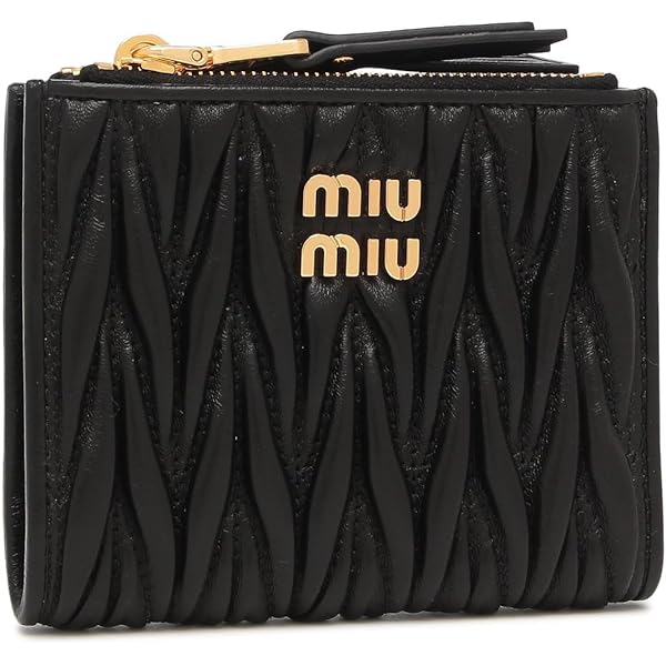 Amazon | [ミュウミュウ] 財布 二つ折り マテラッセ ミニ財布 ダイヤ