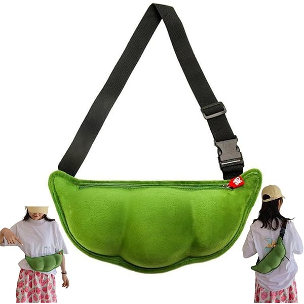 Amazon | [Yicdfur] クロスボディバッグ 面白い 3D リアル 豌豆の形 斜