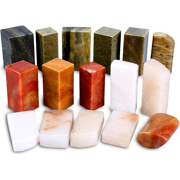 青田石印材印石45mm 博古まとめて