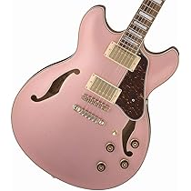 美品Ibanez セミアコースティックギター ピンク