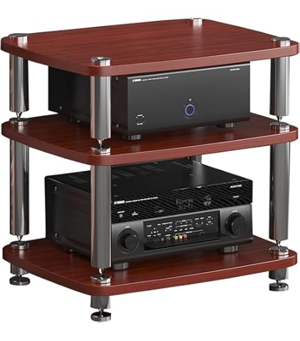 Amazon | Sound Magic HS03BB 艶消し黒棚板 黒支柱 オーディオラック