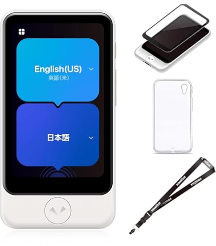 Amazon.co.jp: PoketTalk S2 Plus White/Accessory Set/Wi-Fi
