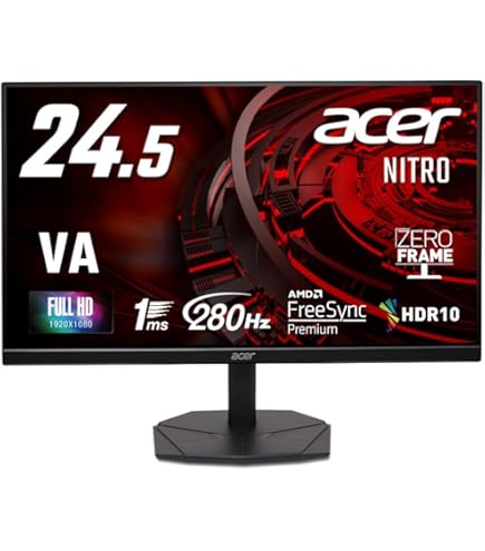 Amazon.co.jp: Acer Nitro XV252Q Zbmiiprx 24.5インチ フルHD (1920 x