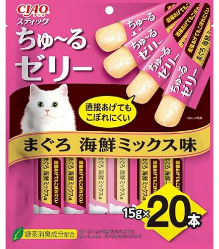 CIAOスティック ちゅ〜るゼリー バラエティ 40本×8袋 Amazon.co.jp