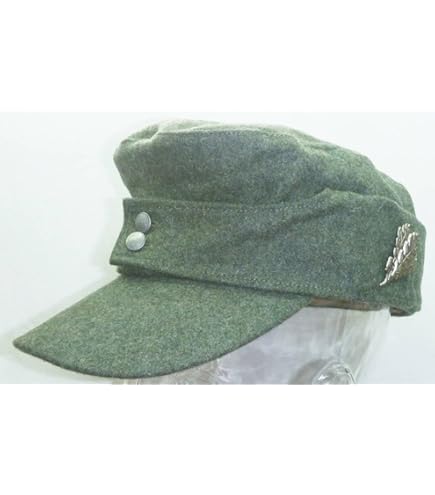 Amazon.co.jp: WW2 ドイツ軍 将校用 M43規格帽 山岳猟兵帽章（柏葉章