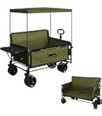 Amazon | DesertFox キャリーワゴン キャリーカート 【10CM極太タイヤ