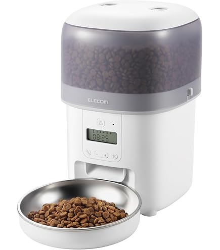 Amazon | エレコム 自動給餌器 カメラ付き 4L (約2.2kg) スマホ連携