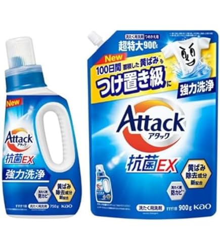 Amazon | アタック 抗菌EX部屋干し 洗濯洗剤 本体 750g | アタック