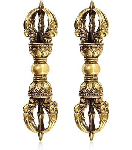 Amazon｜密教法具 都五鈷杵 五鈷杵 金剛杵 真鍮仏具 魔除け 瞑想に長さ