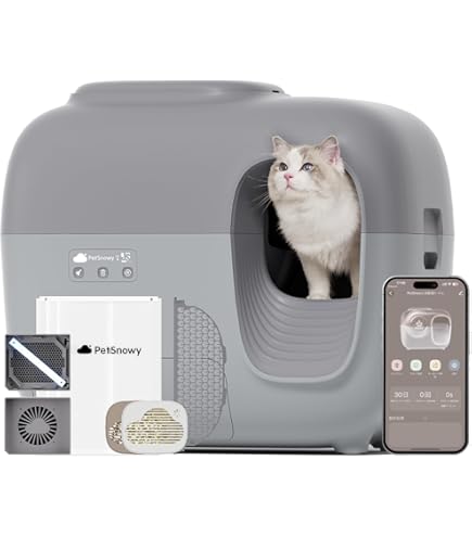 Pety 自動猫トイレ ホワイト PURE CAT AUTO TOILET PCAT01-WH 猫用自動