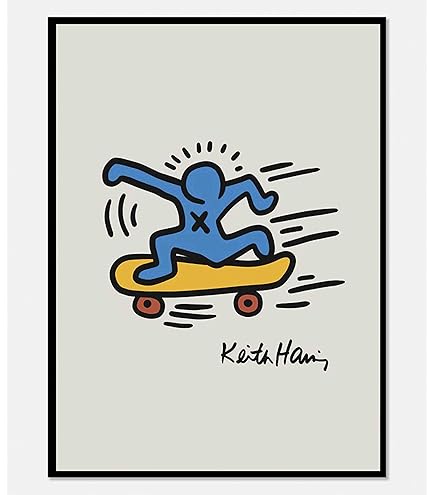 額装済/Untitled 1988/キース ヘリング/アートポスター Keith Haring
