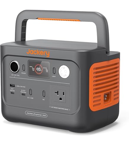 Amazon.co.jp: Jackery ポータブル電源 240 240Wh 定格出力200W 瞬間
