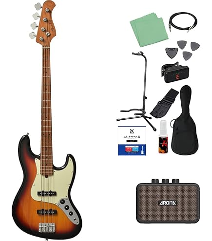 Amazon | Bacchus WJB5-630-RSM/M-Act 5弦ベース 初心者12点セット