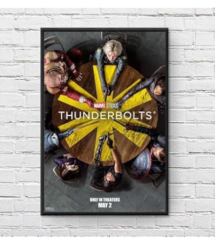 Amazon.co.jp: 【フレーム付-黒-】 映画ポスター サンダーボルツ